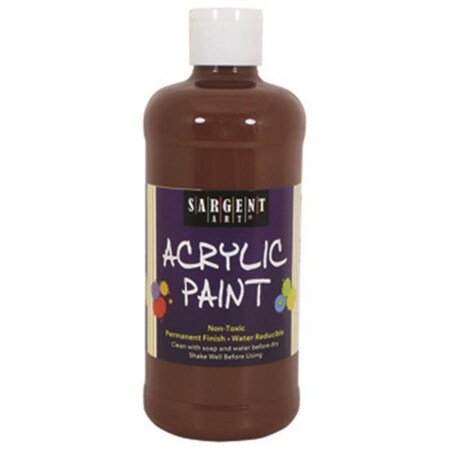 Sargent Art 16Oz Acrylic Paint - Brown SAR242488
